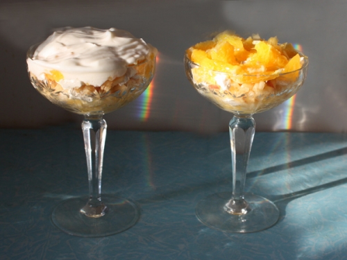 Фото для рецепта: Десерт из зефира "Фруктовое облако"