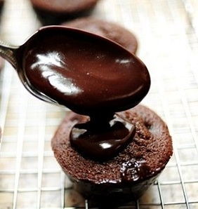 Фото для рецепта: Шоколадная глазурь из какао