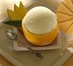 Фото для рецепта: Домашнее апельсиновое мороженое