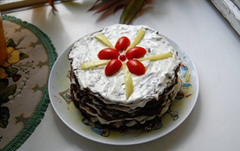 Фото для рецепта: Печеночный торт классический