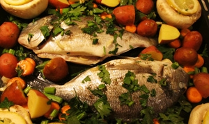 Фото для рецепта: Рыба с овощным фрикасе